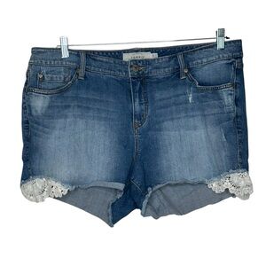 Torrid Dark Blue Jean Shorts size 20